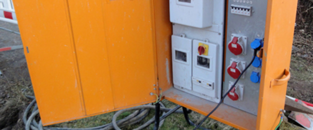 Baustrom bei Elektrotechnik Minch in Riedenburg
